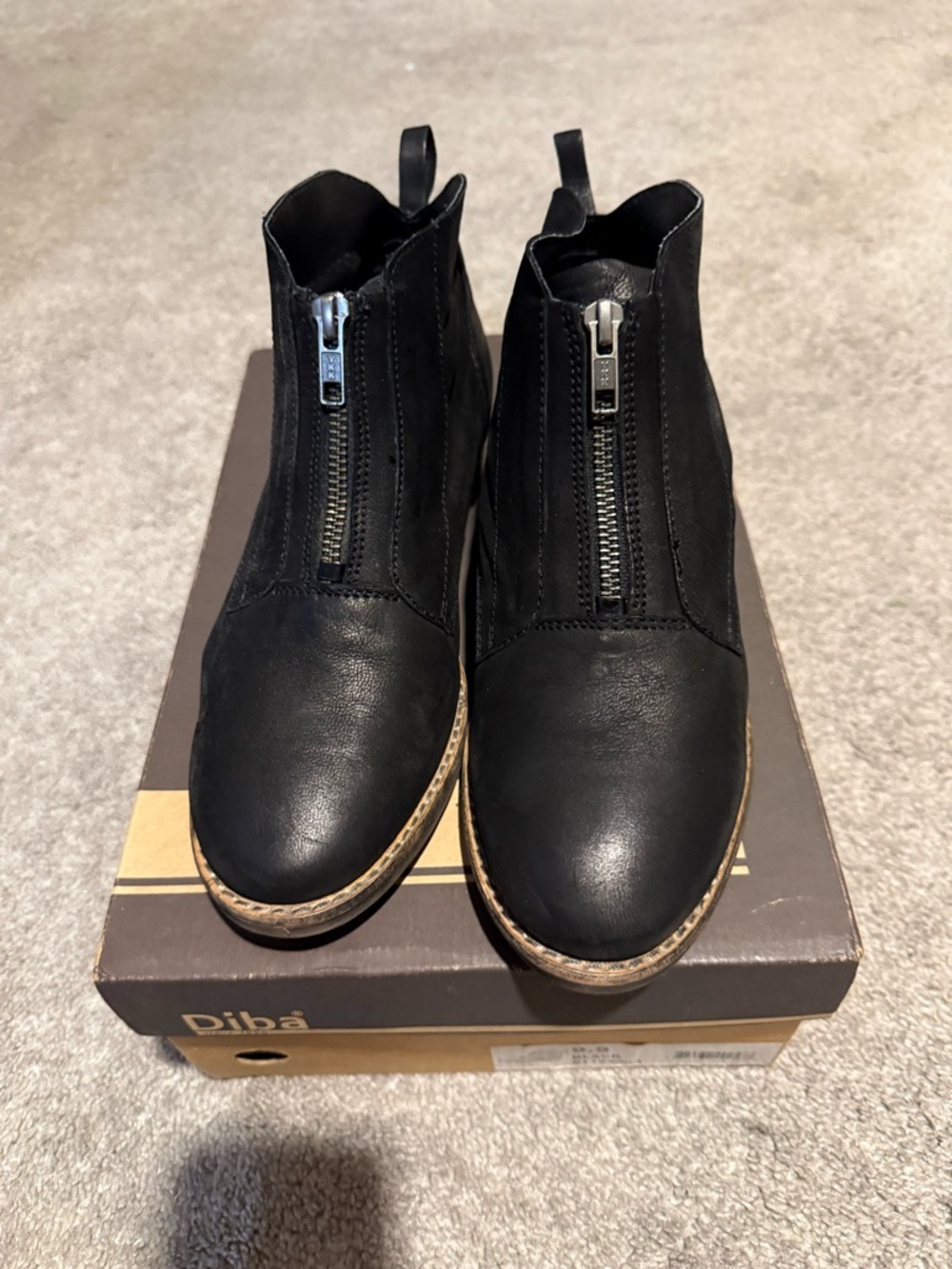 Women’s Black Leather Ankle Boots